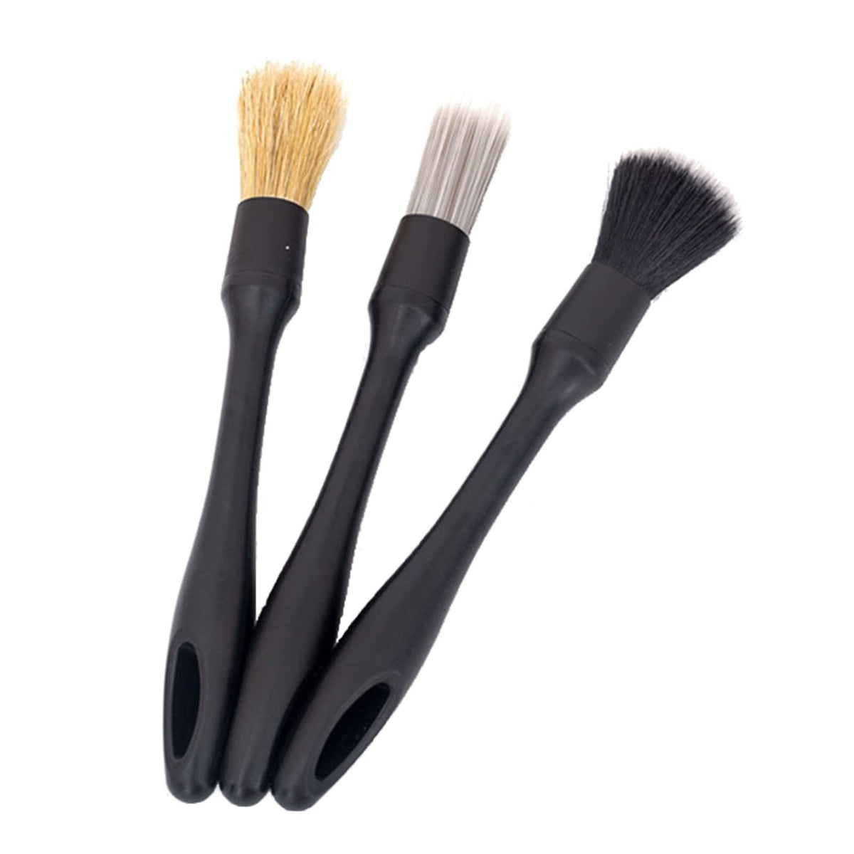 3-Piece Car Detailing Brush Set – Interior & Exterior