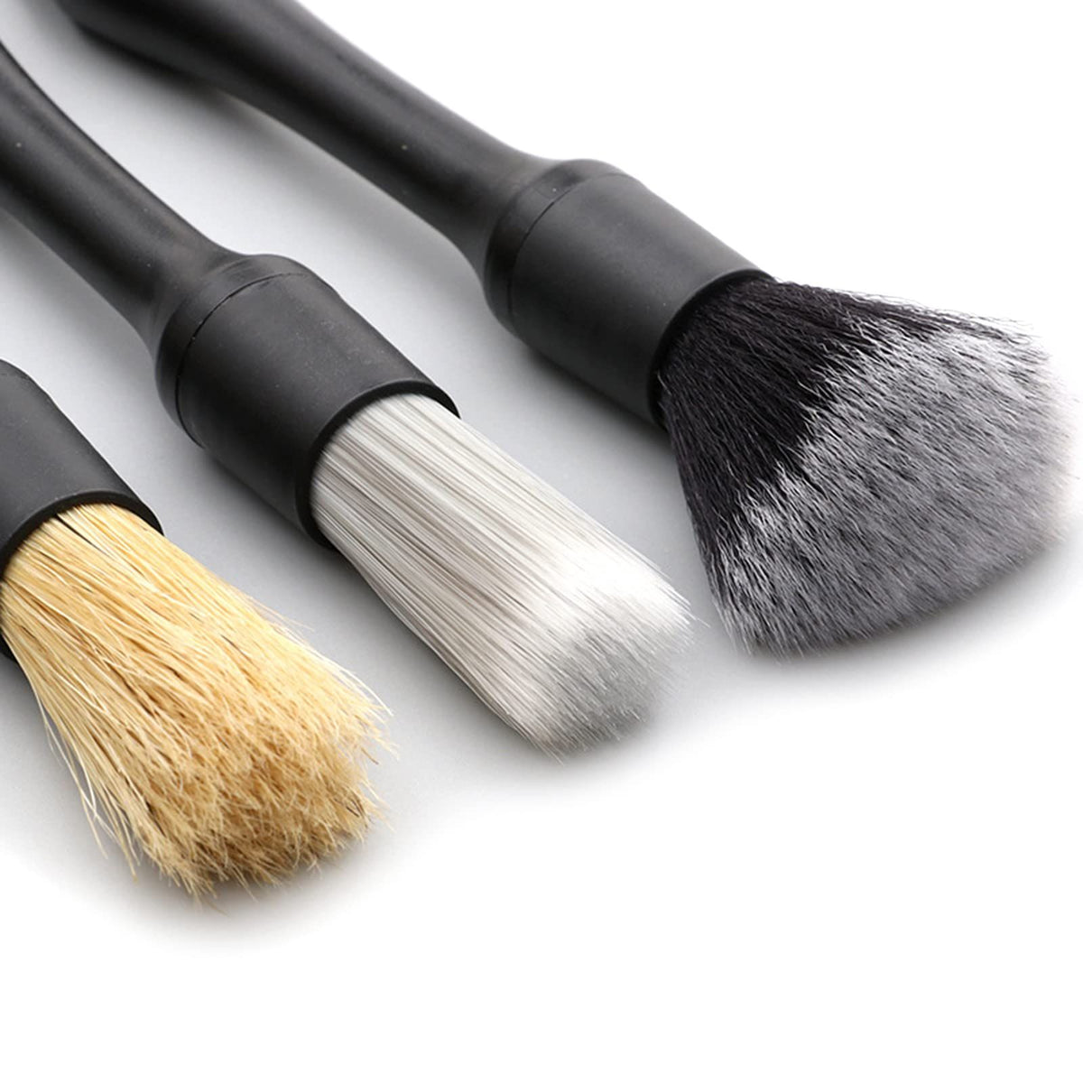 3-Piece Car Detailing Brush Set – Interior & Exterior