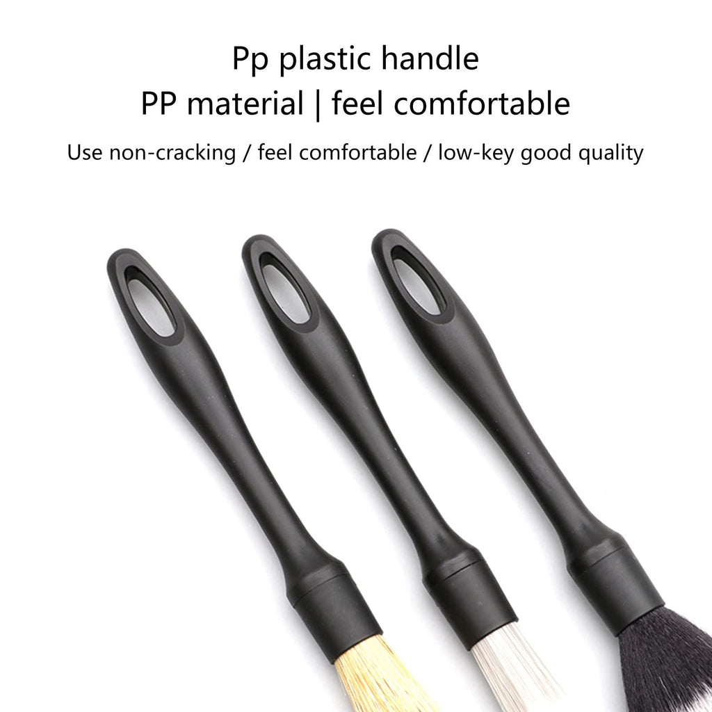 3-Piece Car Detailing Brush Set – Interior & Exterior