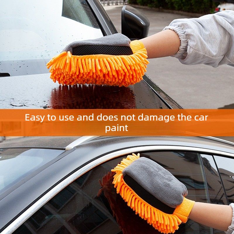 2-Pack Chenille Microfibre Car Wash Gloves