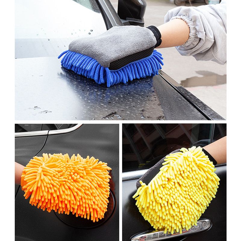 2-Pack Chenille Microfibre Car Wash Gloves