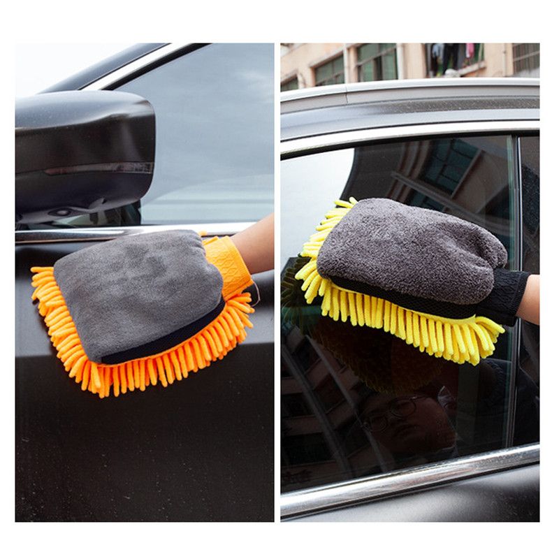 2-Pack Chenille Microfibre Car Wash Gloves