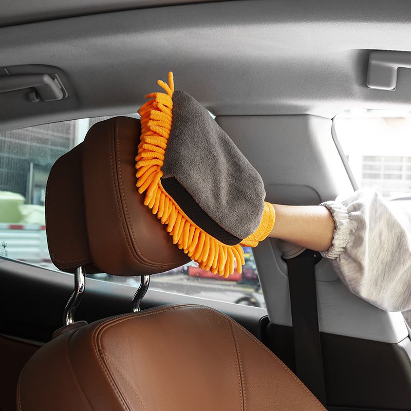 2-Pack Chenille Microfibre Car Wash Gloves